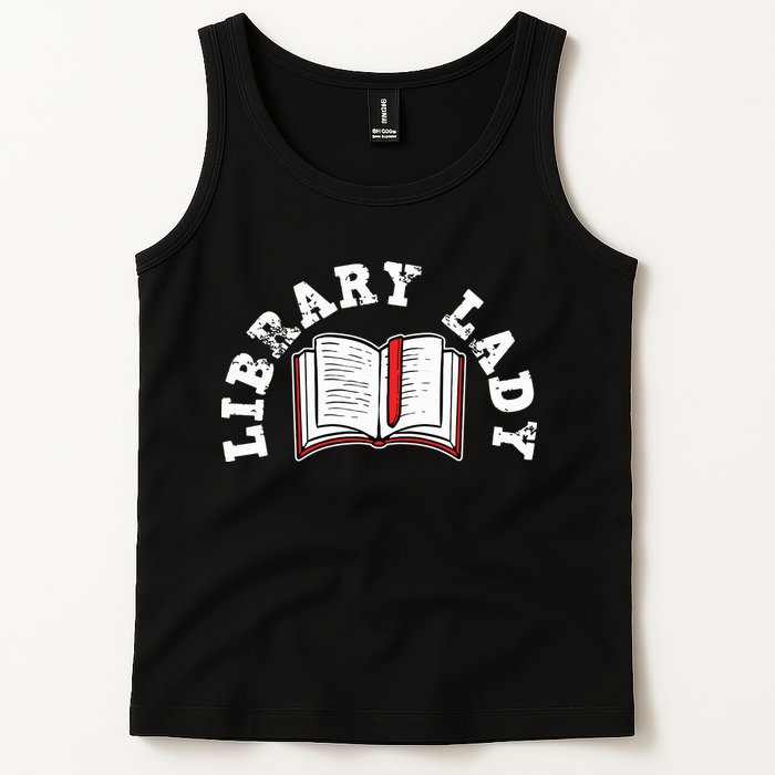Library Librarian Bookworm Reading Books Tank Top