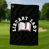 Library Librarian Bookworm Reading Books Golf Towel