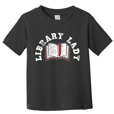 Library Librarian Bookworm Reading Books Toddler T-Shirt