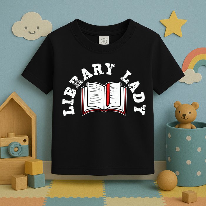 Library Librarian Bookworm Reading Books Toddler T-Shirt