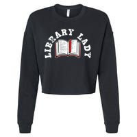 Library Librarian Bookworm Reading Books Cropped Pullover Crew