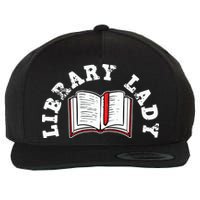 Library Librarian Bookworm Reading Books Wool Snapback Cap
