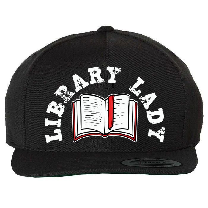 Library Librarian Bookworm Reading Books Wool Snapback Cap