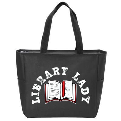 Library Librarian Bookworm Reading Books Zip Tote Bag