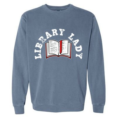Library Librarian Bookworm Reading Books Garment-Dyed Sweatshirt