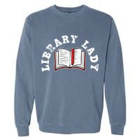 Library Librarian Bookworm Reading Books Garment-Dyed Sweatshirt