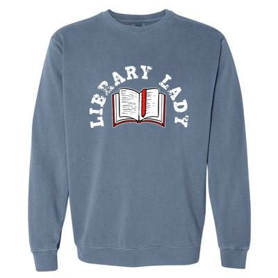 Library Librarian Bookworm Reading Books Garment-Dyed Sweatshirt