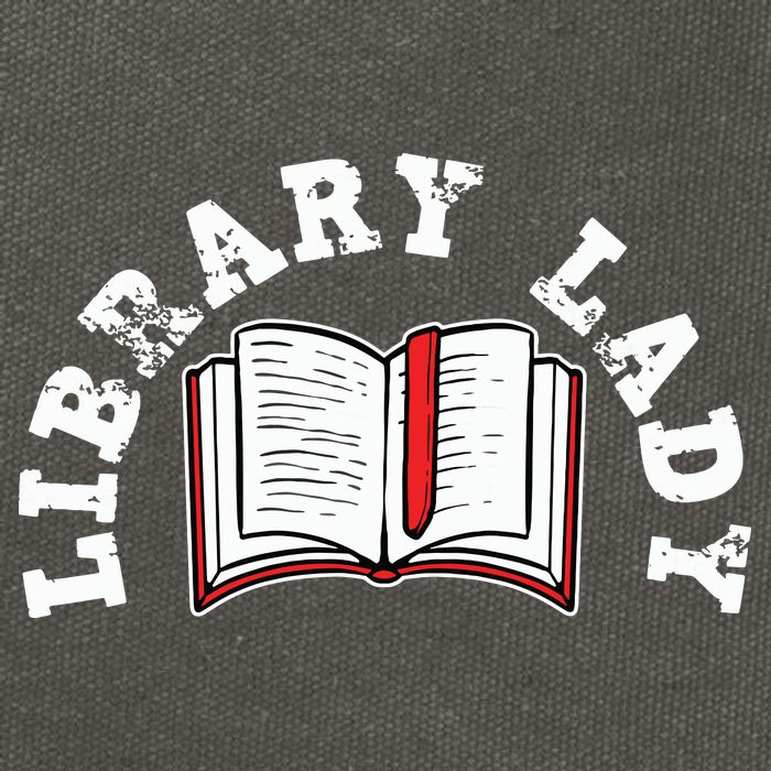 Library Librarian Bookworm Reading Books Cotton Canvas Backpack