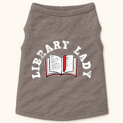 Library Librarian Bookworm Reading Books Doggie Tank