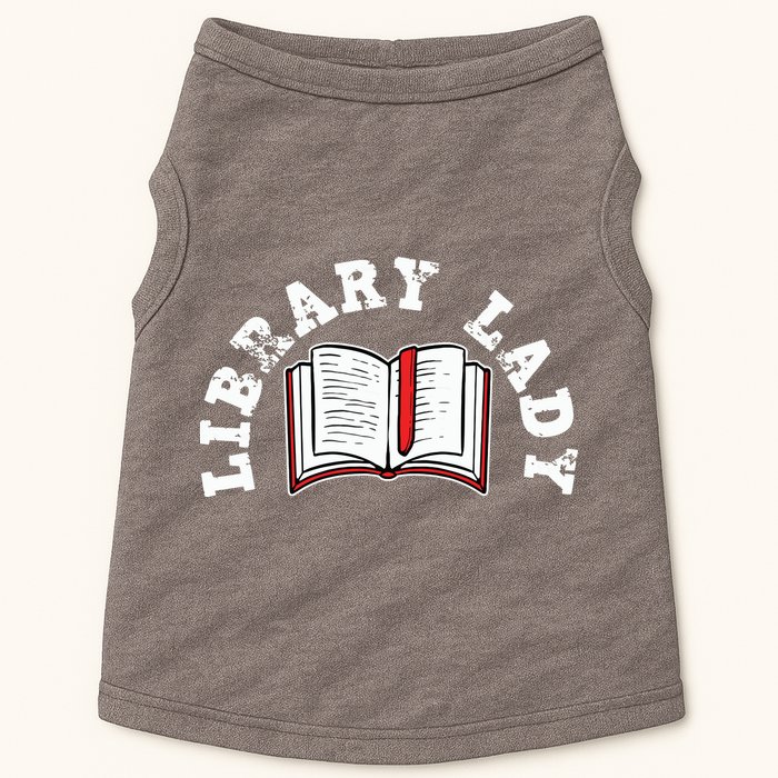 Library Librarian Bookworm Reading Books Doggie Tank