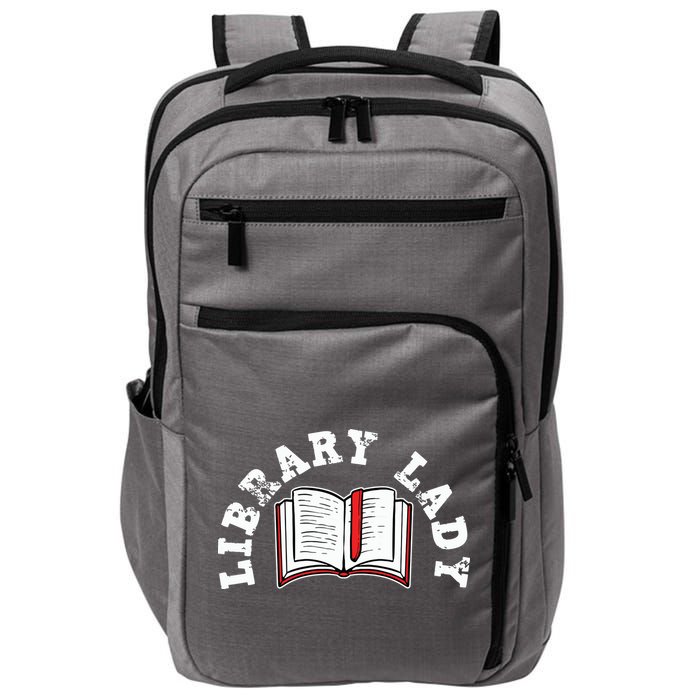 Library Librarian Bookworm Reading Books Impact Tech Backpack
