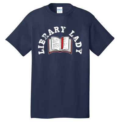 Library Librarian Bookworm Reading Books Tall T-Shirt