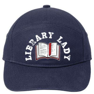 Library Librarian Bookworm Reading Books 7-Panel Snapback Hat