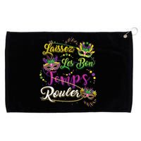 Laissez Les Bon Temps Rouler Mardi Gras Beads Tee   Grommeted Golf Towel