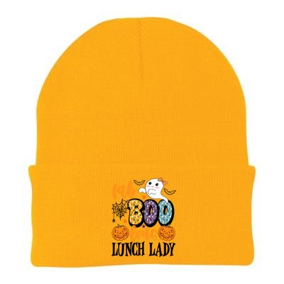 Lunch Lady Boo Halloween Festive Cute Knit Cap Winter Beanie