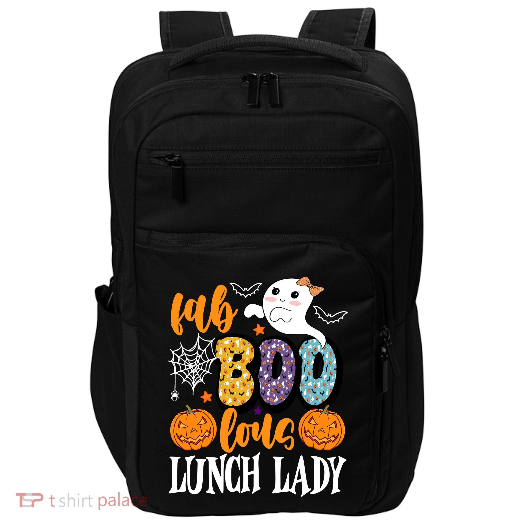 Lunch Lady Boo Halloween Festive Cute Impact Tech Backpack