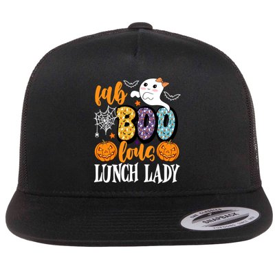 Lunch Lady Boo Halloween Festive Cute Flatbill Hat