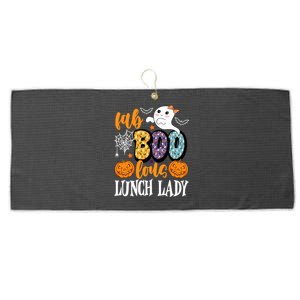 Lunch Lady Boo Halloween Festive Cute Large Microfiber Waffle Golf Towel