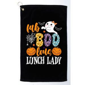 Lunch Lady Boo Halloween Festive Cute Platinum Collection Golf Towel