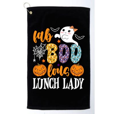Lunch Lady Boo Halloween Festive Cute Golf Towel