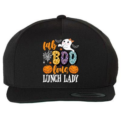 Lunch Lady Boo Halloween Festive Cute Wool Snapback Cap