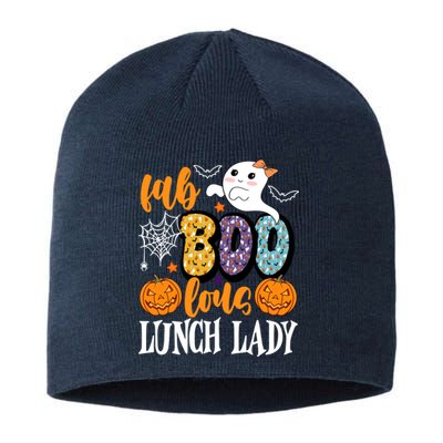 Lunch Lady Boo Halloween Festive Cute Sustainable Beanie