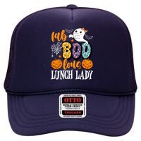 Lunch Lady Boo Halloween Festive Cute High Crown Mesh Back Trucker Hat