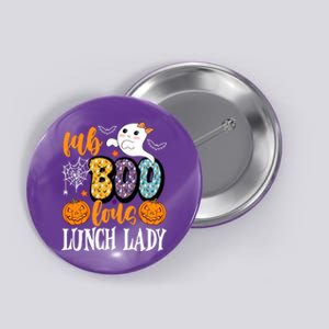 Lunch Lady Boo Halloween Festive Cute Button