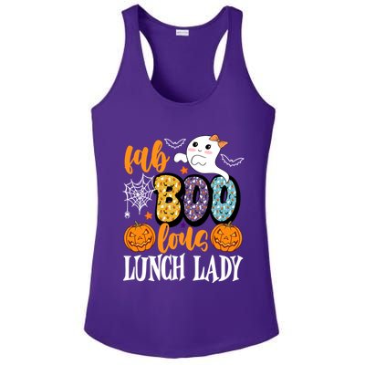 Lunch Lady Boo Halloween Festive Cute Ladies PosiCharge Competitor Racerback Tank