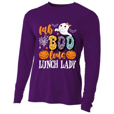 Lunch Lady Boo Halloween Festive Cute Cooling Performance Long Sleeve Crew