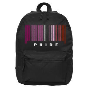 LGBT LESBIAN BARCODE Lesbian Flag LGBTQ Ally Pride Month 16 in Basic Backpack