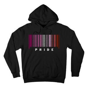 LGBT LESBIAN BARCODE Lesbian Flag LGBTQ Ally Pride Month Tall Hoodie