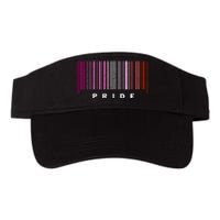 LGBT LESBIAN BARCODE Lesbian Flag LGBTQ Ally Pride Month Valucap Bio-Washed Visor