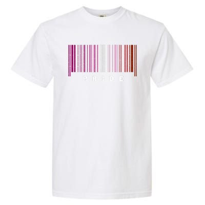 LGBT LESBIAN BARCODE Lesbian Flag LGBTQ Ally Pride Month Garment-Dyed Heavyweight T-Shirt