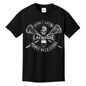 Lacrosse Legally Beating People With Sticks Kids T-Shirt