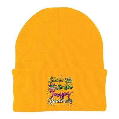 Laissez Les Bon Temps Rouler Mardi Gras Beads Tee Cool Gift Knit Cap Winter Beanie