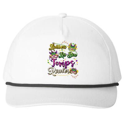 Laissez Les Bon Temps Rouler Mardi Gras Beads Tee Cool Gift Snapback Five-Panel Rope Hat