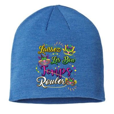 Laissez Les Bon Temps Rouler Mardi Gras Beads Tee Cool Gift Sustainable Beanie