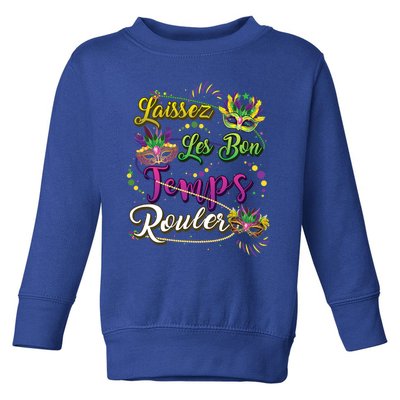 Laissez Les Bon Temps Rouler Mardi Gras Beads Tee Cool Gift Toddler Sweatshirt