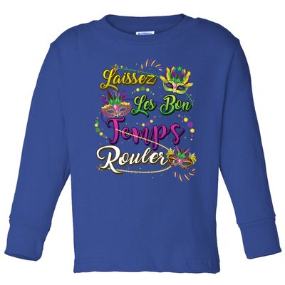 Laissez Les Bon Temps Rouler Mardi Gras Beads Tee Cool Gift Toddler Long Sleeve Shirt