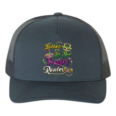 Laissez Les Bon Temps Rouler Mardi Gras Beads Tee Cool Gift Yupoong Adult 5-Panel Trucker Hat