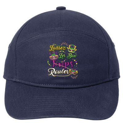 Laissez Les Bon Temps Rouler Mardi Gras Beads Tee Cool Gift 7-Panel Snapback Hat