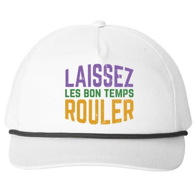 Laissez Les Bon Temps Rouler Mardi Gras Gift Snapback Five-Panel Rope Hat