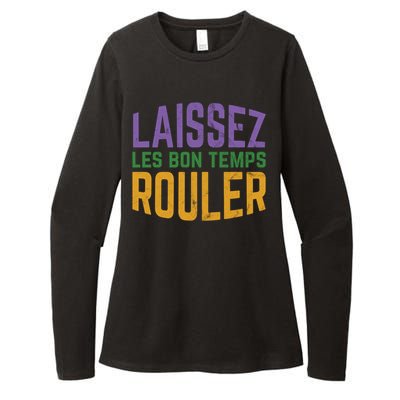 Laissez Les Bon Temps Rouler Mardi Gras Gift Womens CVC Long Sleeve Shirt