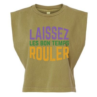 Laissez Les Bon Temps Rouler Mardi Gras Gift Garment-Dyed Women's Muscle Tee