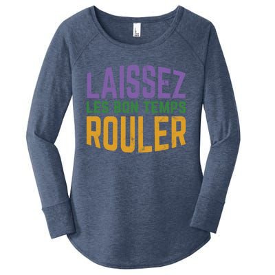 Laissez Les Bon Temps Rouler Mardi Gras Gift Women's Perfect Tri Tunic Long Sleeve Shirt