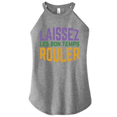 Laissez Les Bon Temps Rouler Mardi Gras Gift Women's Perfect Tri Rocker Tank