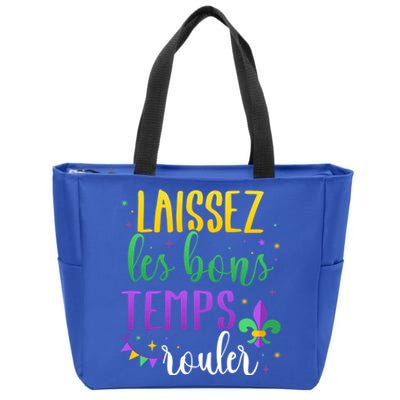 Laissez Les Bons Temps Rouler For Mardi Gras Party Gift Zip Tote Bag