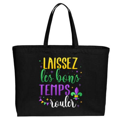 Laissez Les Bons Temps Rouler For Mardi Gras Party Gift Cotton Canvas Jumbo Tote