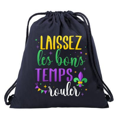 Laissez Les Bons Temps Rouler For Mardi Gras Party Gift Drawstring Bag